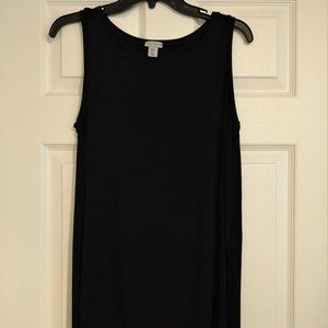 PARAPHRASE~Long Solid BLACK TANK~High/Low~Soft MODAL~Wardrobe Staple~~Small/S